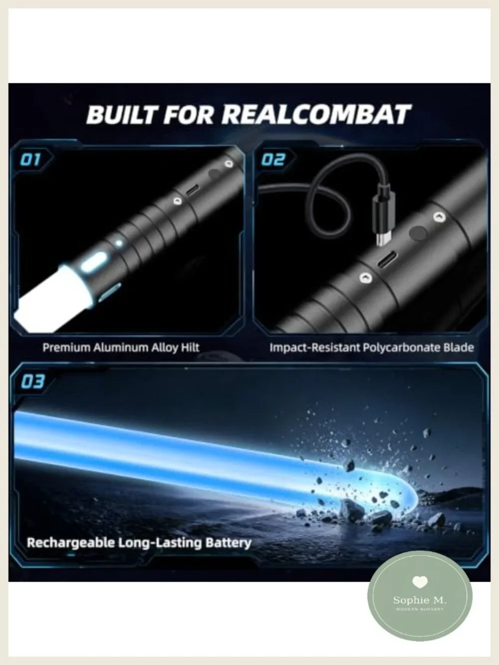 2 Pack Dueling Lightsabers USB-C Rechargeable Metal Hilt RGB 15 Colors FX Sound
